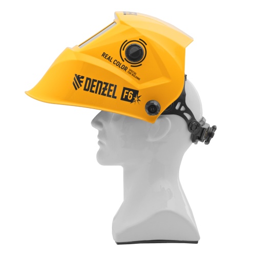 Щиток защитный лицевой (маска сварщика) F6, см. окно 93х43, Real Color, DIN4/5-8/9-13// Denzel фото 5