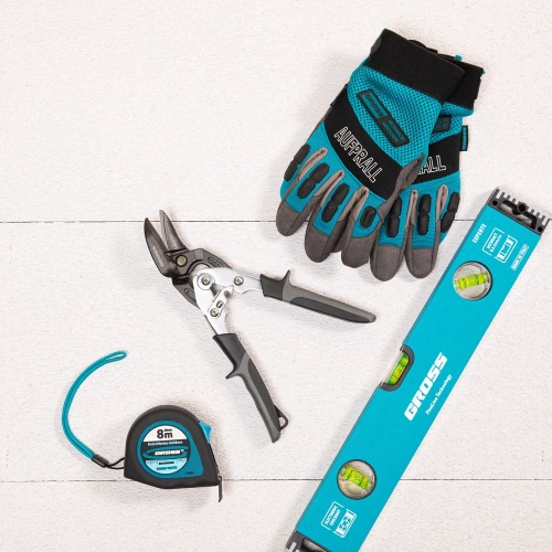 Ножницы по металлу, усиленные, 255 мм, прямой и левый рез, сталь СrMo, двухкомпонентные рукоятки GROSS PIRANHA 78349 фото 8 Ножницы по металлу, усиленные, 255 мм, прямой и левый рез, сталь СrMo, двухкомпонентные рукоятки GROSS PIRANHA 78349 фото 8