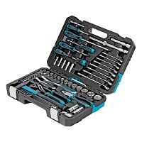 Набор инструментов, 1/4", 1/2", CrV, 120 зубьев, 76 предметов Gross