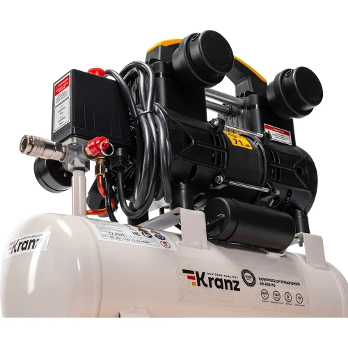 Компрессор воздушный безмасляный KRANZ KR-850/10, 850 Вт, 140 л/мин, 10 л KR-16-1161 фото 7