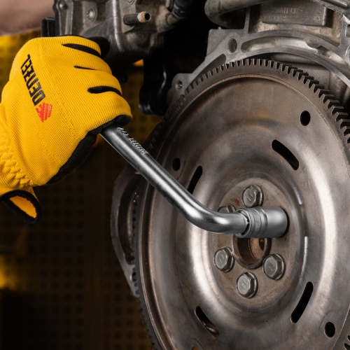 Вороток Г-образный, 250*50 мм, квадрат 1/2", CrV, матовый хром Denzel фото 9 Вороток Г-образный, 250*50 мм, квадрат 1/2", CrV, матовый хром Denzel фото 9