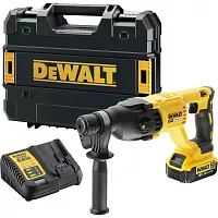 Аккумуляторный перфоратор DEWALT DCH133M1, 18 В, 2.6 Дж, 5500 уд/мин, с АКБ 4 Ач и ЗУ, в кейсе TSTAK DCH133M1-QW