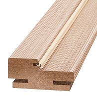 Брус дверной телескопический коробочный экошпон Olovi Дуб беленый с уплотнителем без фурнитуры без притвора 2050х70х28 мм