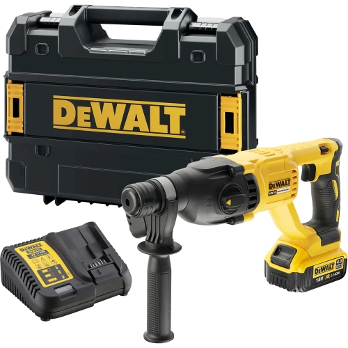 Аккумуляторный перфоратор DEWALT DCH133M1, 18 В, 2.6 Дж, 5500 уд/мин, с АКБ 4 Ач и ЗУ, в кейсе TSTAK DCH133M1-QW Аккумуляторный перфоратор DEWALT DCH133M1, 18 В, 2.6 Дж, 5500 уд/мин, с АКБ 4 Ач и ЗУ, в кейсе TSTAK DCH133M1-QW