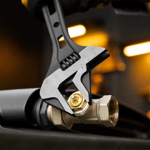 Ключ разводной, 300 мм, CrV, кованый Denzel фото 8