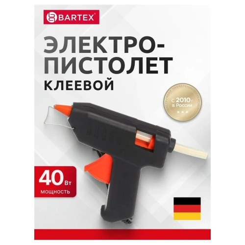 Электропистолет клеевой Bartex 11 мм, 40 Вт, 4.5 г/мин, , 1227002 317087 фото 9