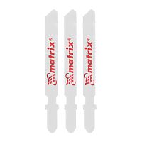 Полотна для электролобзика по металлу, 3 шт, 50 х 0.8 мм, HSS, EU- хвостовик Matrix