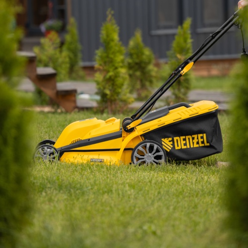Газонокосилка электрическая GMC-2000, шир. 44см, 2000 Вт, 6 уров., травосб. 45 л Denzel фото 30