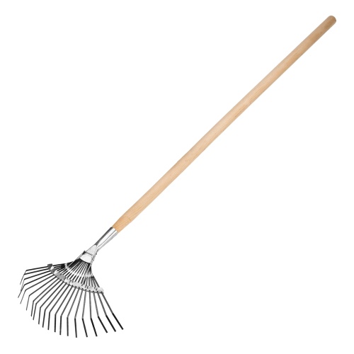 Грабли веерные стальные, 385 х 1450 мм, 20 плоских зубьев, деревянный черенок, Сибртех Грабли веерные стальные, 385 х 1450 мм, 20 плоских зубьев, деревянный черенок, Сибртех