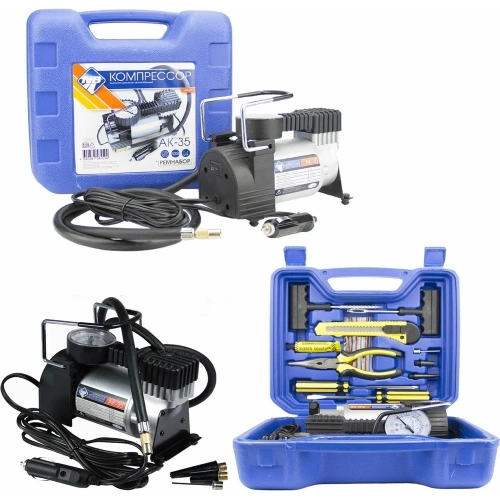 Компрессор АК-35 Nova Bright, 35 л/мин.,140 PSI, 12В, металлический корпус 47639 Компрессор АК-35 Nova Bright, 35 л/мин.,140 PSI, 12В, металлический корпус 47639