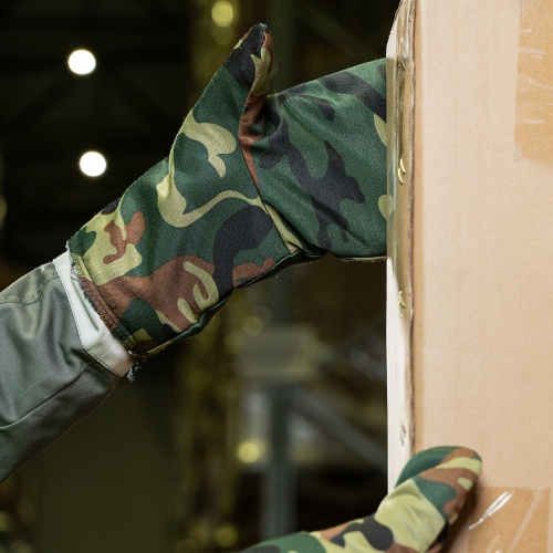 Рукавицы зимние, защита от пониж температур и мех воздействий, утеплитель ватин, камуфляж Сибртех фото 9