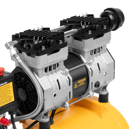 Компрессор DLS950/24 безмаслянный малошумный 950 Вт, 165 л/мин, ресивер 24 л Denzel фото 22