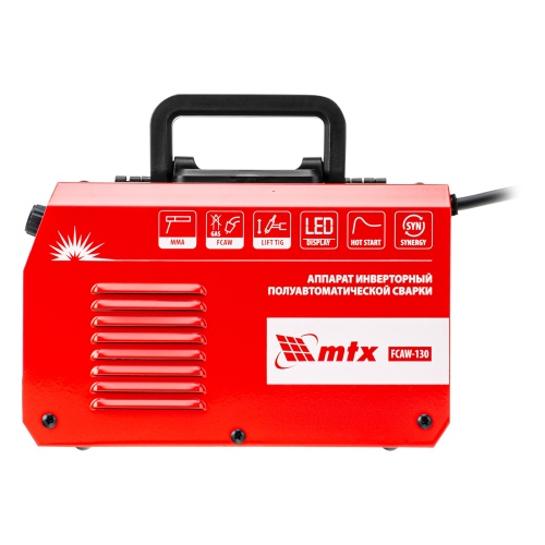 Аппарат инвертор. полуавтомат. cварки FCAW-130, 130 А, ПВ 60%// MTX фото 6