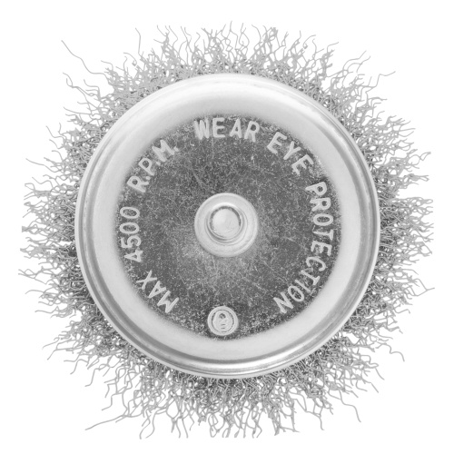 Щетка для дрели, 75 мм, "чашка" со шпилькой, витая проволока Сибртех фото 3