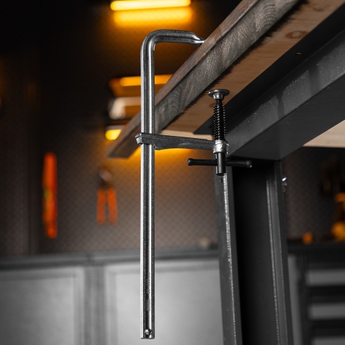 Струбцина F-образная, 80x300мм, кованая Denzel фото 11 Струбцина F-образная, 80x300мм, кованая Denzel фото 11