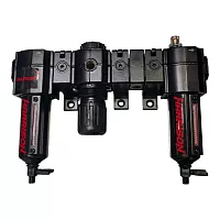 Блок подготовки с фильтром, регулятором и лубрикатором HARRISON 3/8', 1699 л/мин, 5 мкм. HRS-FRL1699