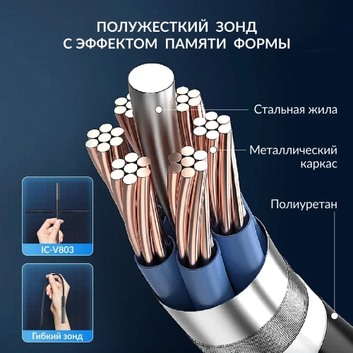 Видеоэндоскоп iCarTool WIFI, 3.5Мп, 2560x1440, 3м, 7.9 мм зонд IC-V803 фото 7 Видеоэндоскоп iCarTool WIFI, 3.5Мп, 2560x1440, 3м, 7.9 мм зонд IC-V803 фото 7