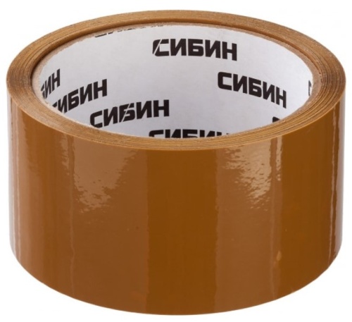 Лента клейкая Сибин 12057-50-50_z02 коричневая 48мм х 50 м