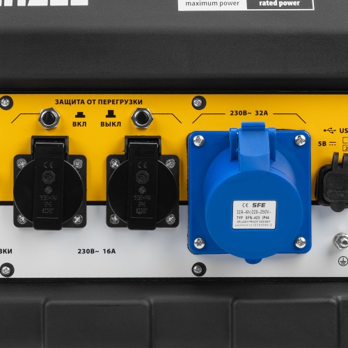 Генератор бензиновый PS 80 EA, 8.0 кВт, 230 В, 25 л, коннектор автоматики, электростартер Denzel фото 6 Генератор бензиновый PS 80 EA, 8.0 кВт, 230 В, 25 л, коннектор автоматики, электростартер Denzel фото 6