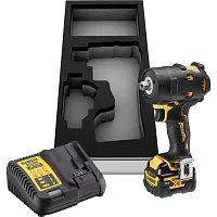 Аккумуляторный гайковерт DEWALT DCF901P1G, 12 В, 340 Нм, 3250 уд/мин, с АКБ 5 Ач и ЗУ, в чехле DCF901P1G-QW