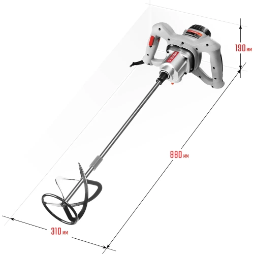 Строительный миксер Зубр МР-1050-1 фото 4 Строительный миксер Зубр МР-1050-1 фото 4