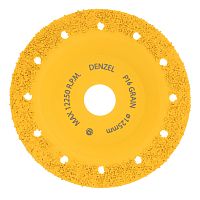 Чашка твёрдосплавная зачистная,125 мм, Плоская, среднее зерно #16// Denzel