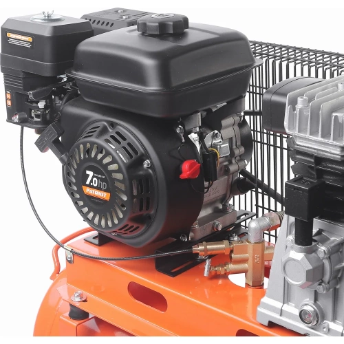 Компрессор бензиновый Patriot KGA 360 L50 - 360 л/мин, 10 бар, 50 л, 7 лс, быстросъем и «елочка» с вентилем 525102405 фото 9 Компрессор бензиновый Patriot KGA 360 L50 - 360 л/мин, 10 бар, 50 л, 7 лс, быстросъем и «елочка» с вентилем 525102405 фото 9