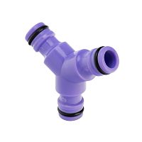 Тройник для разветвления или соединения, штуцерный, пластмассовый Palisad