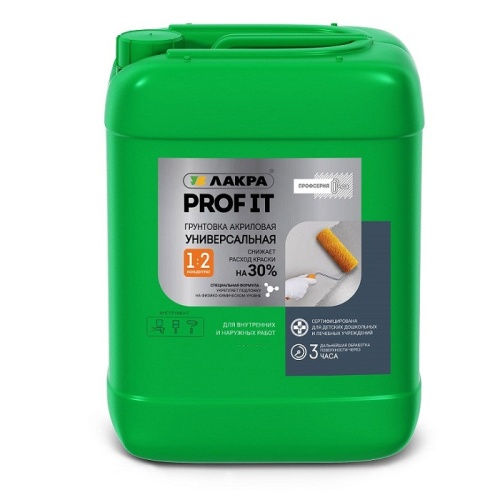Грунт акриловый Лакра Prof It универсальный 1 кг