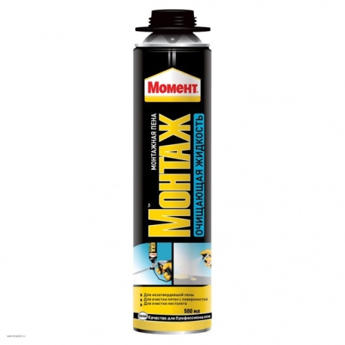 Очиститель пены Момент 500 мл Очиститель пены Момент 500 мл
