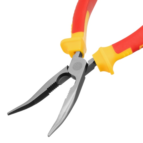 Длинногубцы изогнутые Insulated, 200 мм, двухкомпонентные рукоятки Matrix Professional фото 3
