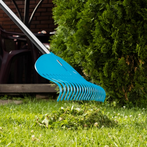 Грабли веерные пластиковые, 485 мм, 23 плоских зуба, усиленные, Luxe, Palisad фото 7