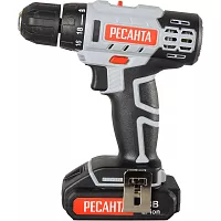 Аккумуляторная дрель-шуруповерт Ресанта ДА-50Л2-18А 75/14/9