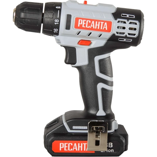 Аккумуляторная дрель-шуруповерт Ресанта ДА-50Л2-18А 75/14/9