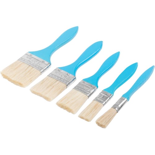 Кисть флейцевая Fit 01502 синяя 1/2/1/1,5/2/2,5 дюйма 5 штук