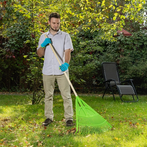 Грабли веерные пластиковые, 620 мм, 27 плоских зубьев, без черенка, Palisad фото 6