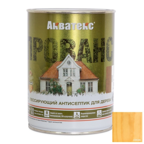 Антисептик лессирующий для дерева Акватекс Прованс Сосна 0,75 л