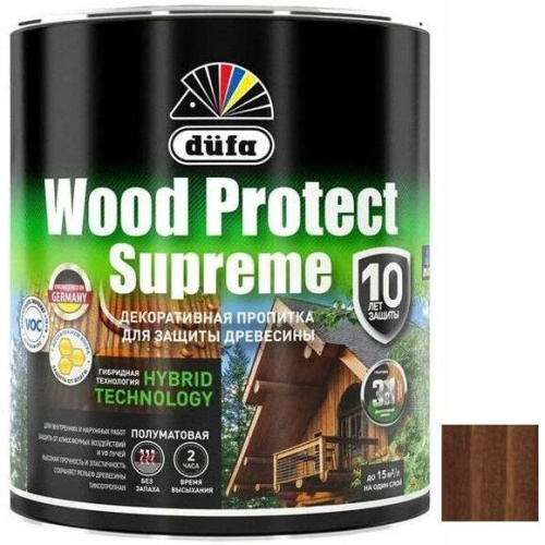 Пропитка для древесины Dufa Wood Protect Supreme орех 0,75 л