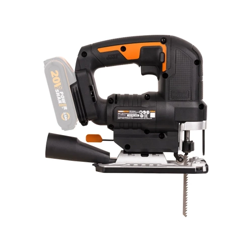 Аккумуляторный бесщеточный лобзик WORX 20 В, без акб и зу WX542.9 фото 4