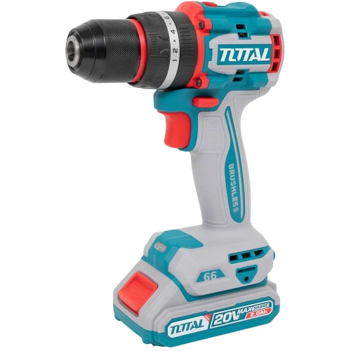 Аккумуляторная компактная бесщеточная ударная дрель-шуруповерт TOTAL TIDLI20668 Аккумуляторная компактная бесщеточная ударная дрель-шуруповерт TOTAL TIDLI20668