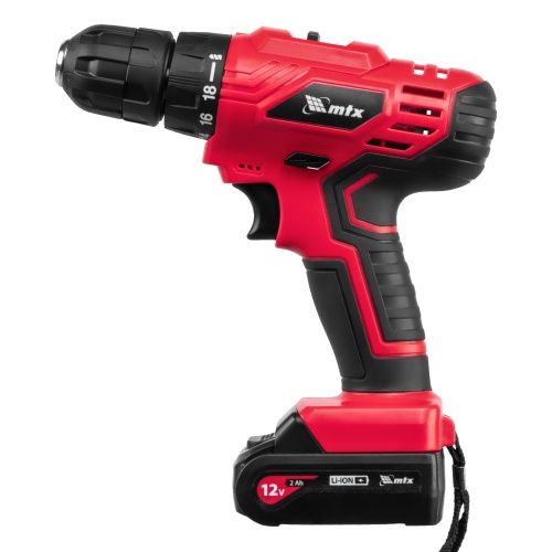 Дрель-шуруповерт аккумуляторная MCDL-12-02, Li-Ion, 12 В, 2 акк. MTX фото 6