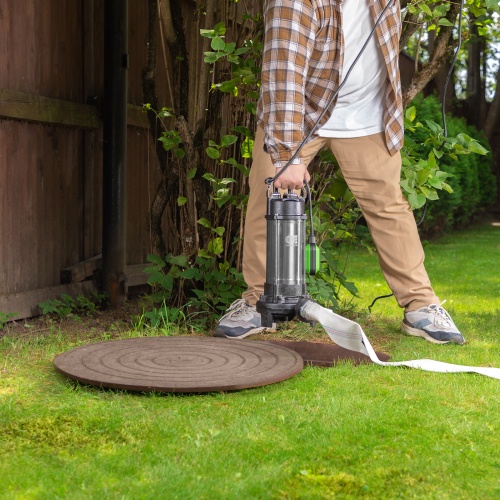 Фекальный насос СФН1500-Н, 1500 Вт, напор 19 м, 25000 л/ч, нож Сибртех фото 13