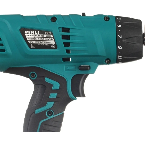 Дрель-шуруповерт сетевой MINLI 10 мм, 500 Вт 51226 фото 6