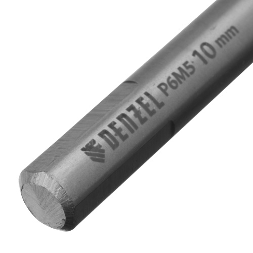 Сверло спиральное по металлу 10 x 133 мм, Р6М5, Golden Tip  Denzel фото 4