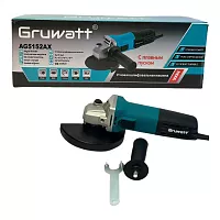 Угловая шлифовальная машина Gruwatt УШМ сетевая 900вт регулировка оборотов AG5152AX