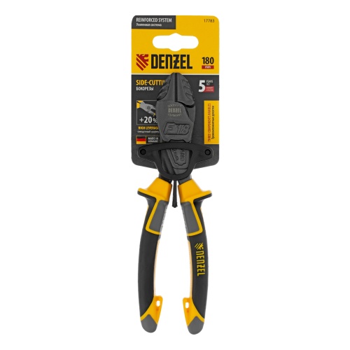 Бокорезы усиленные 180 мм, трехкомпонентные рукоятки Denzel фото 6 Бокорезы усиленные 180 мм, трехкомпонентные рукоятки Denzel фото 6