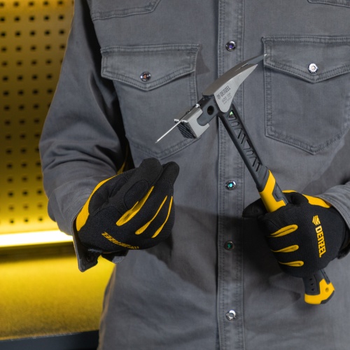 Молоток кровельщика 600 г, цельнокованый, боек с магнитом, двухкомп. обрезин. рук-ка Denzel фото 10 Молоток кровельщика 600 г, цельнокованый, боек с магнитом, двухкомп. обрезин. рук-ка Denzel фото 10