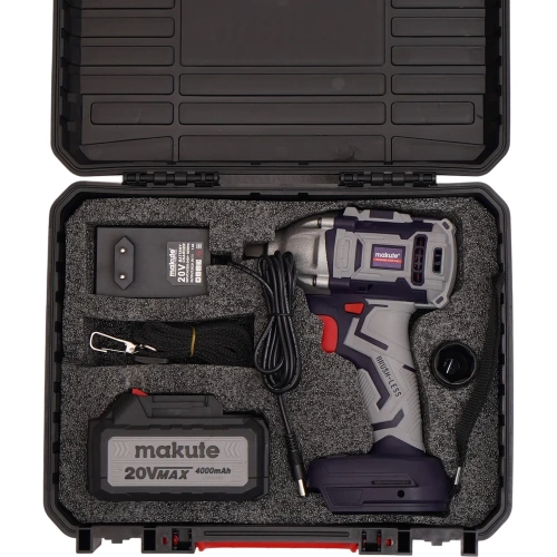 Гайковерт аккумуляторный бесщеточный ударный Makute 20В, 320Нм CW001-BL фото 11 Гайковерт аккумуляторный бесщеточный ударный Makute 20В, 320Нм CW001-BL фото 11