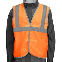 Жилет сигнальный, оранжевый, размер XL Сибртех
