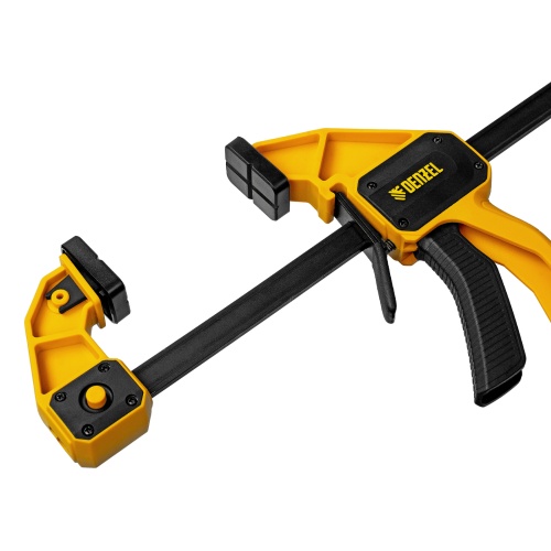 Струбцина F-образная, быстрозажимная, 300 х 80 мм, усиленный нейлоновый корпус Denzel фото 3